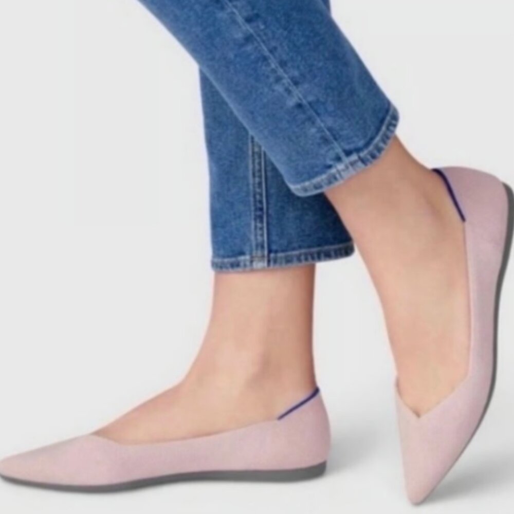 Rothy's The Point shoe in light pink - Picture 3 of 11